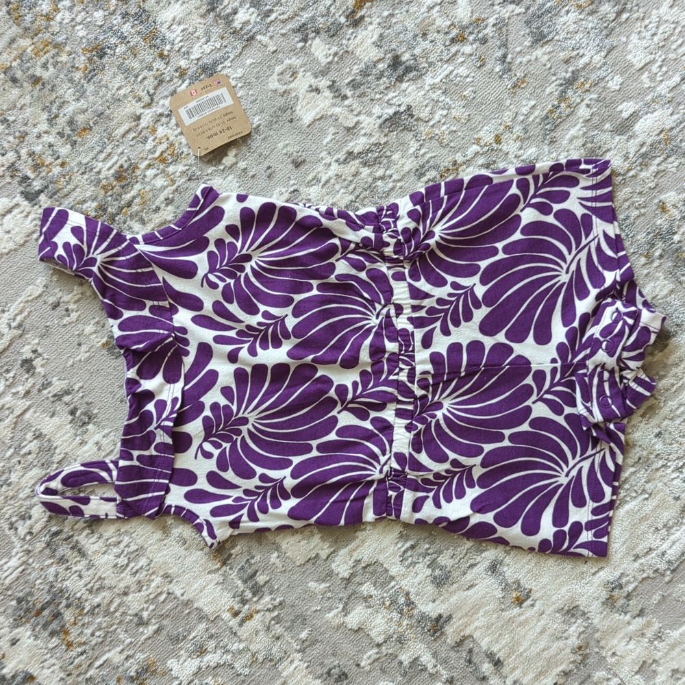 18-24 month palm print romper nwt